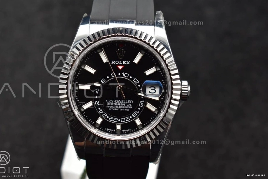 A23J ZF WrinkleFree (Gain Edition Best Dial Weight) on SS Black 336239 1:1 Oysterflex Strap Sky-Dweller 1106 1110